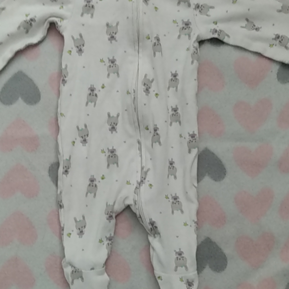 Baby girl bunny sleeper